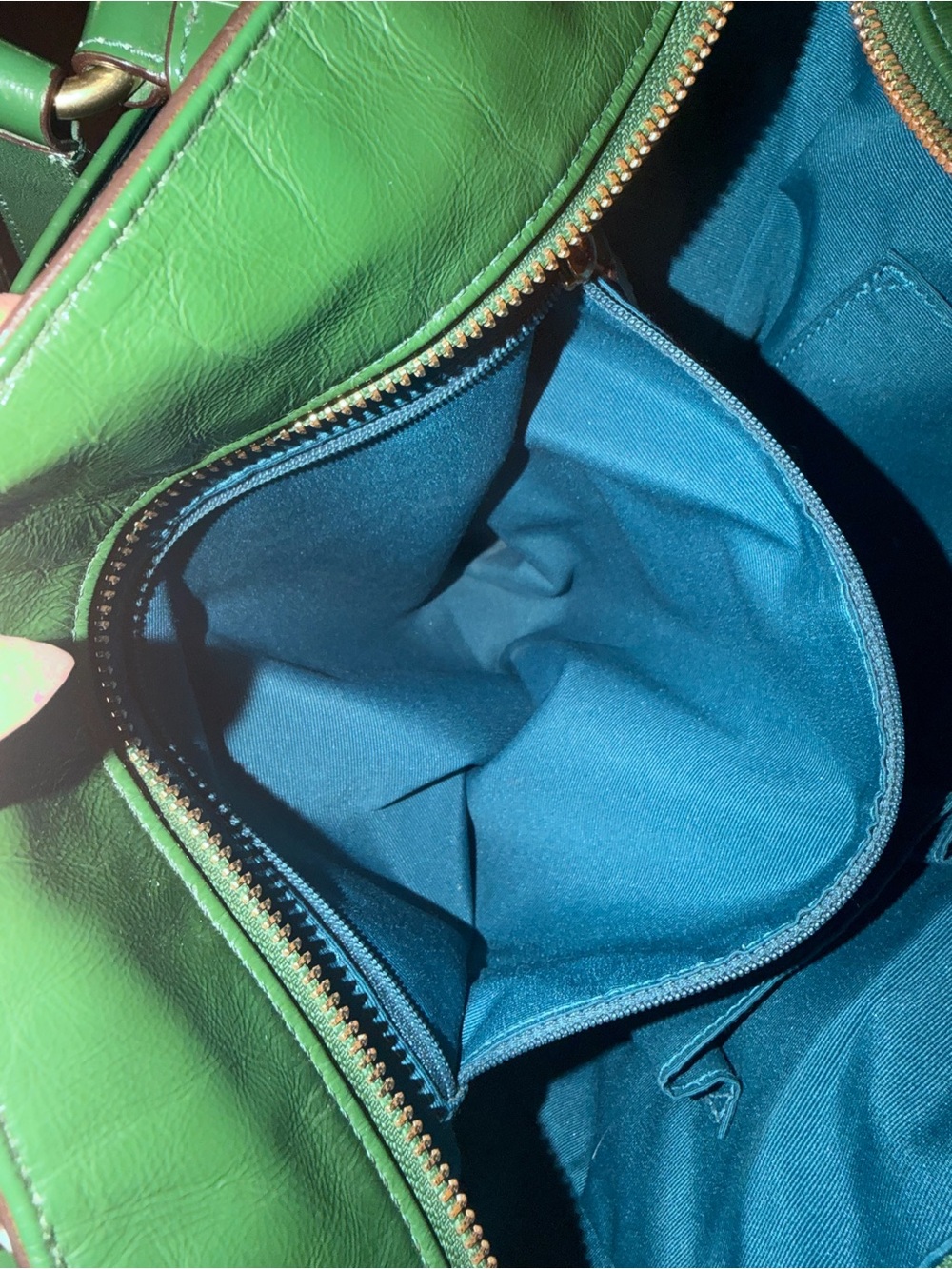 Coach Chelsea Green Patent Leather Convertible Tote/Satchel EUC - Picture 16 of 16